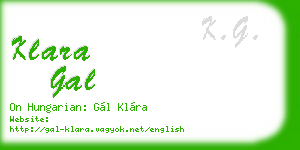 klara gal business card